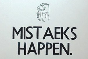 mistakes happen